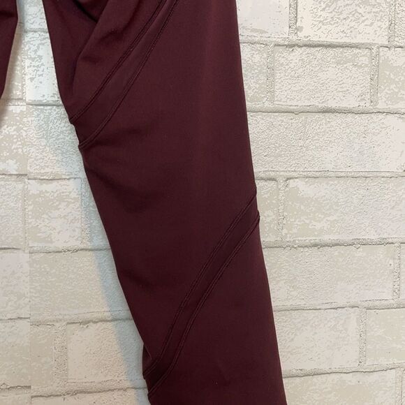 Lululemon Bordeaux Drama/Rumble Wind Berry High Rise Wunder Under Crops 6 - Picture 4 of 5